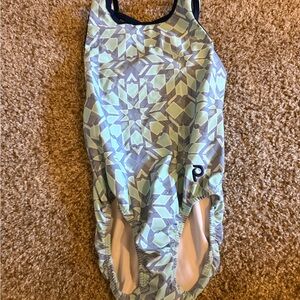 Geometric Patterned leotard
